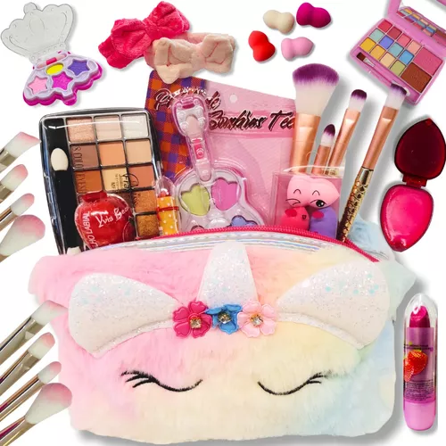 JJone Kit de maquiagem para meninas, crianças reais, conjunto de