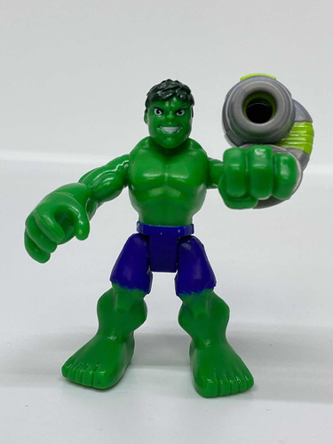 Figura Hulk Con Cañón Súper Hero Adventure Marvel