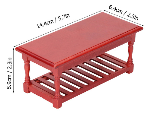 Mesa De Té En Miniatura 1:12 De Simulación De Café Con Forma