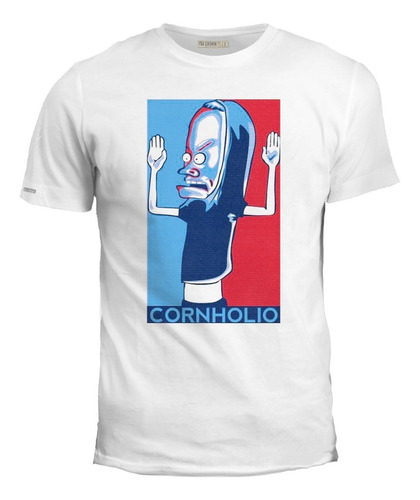 Camiseta Cornholio Azul Y Rojo Beavis Y Butt-head Serie Ink