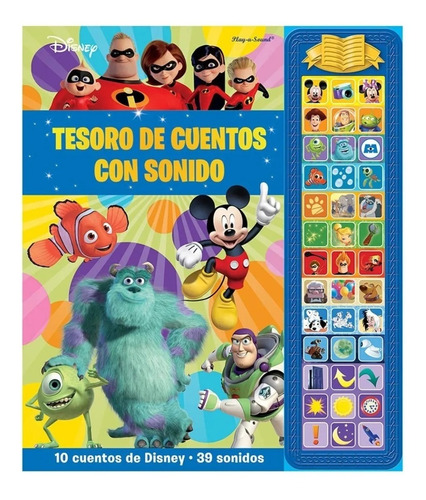 Tesoro De Cuentos Con Sonido Disney, 39 Sonidos, 10 Cuentos