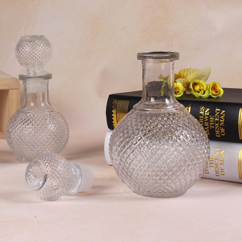 Botella De Whisky De Vidrio Transparent Ball Quick Decanter