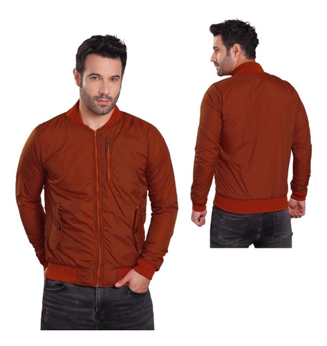 Imagen 2 de 5 de Chaqueta Hombre Impermeable Forro Ovejero Invierno Liviana