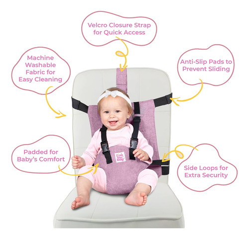 Asiento Con Arnés De Viaje Para Niños Pequeños - Trona Portá