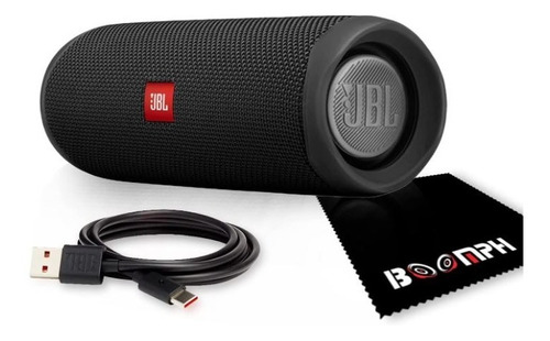 Bocina Jbl Flip 5 Portátil Con Bluetooth Black Matte 