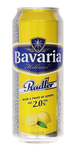 Imagen 1 de 7 de Cerveza Lata Bavaria Radler Lemon X500cc