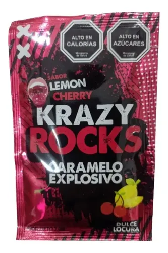 Peta Zeta Crazy Rocks Sabor Lemon Cherry X50und Dulce Locura