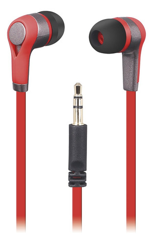 Audifonos Unno Tekno Rockbuds 3.5mm Estereo Rojo