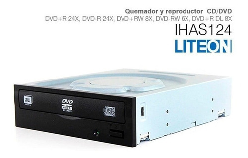 Quemador Dvd Rw Sata Liteon Mod. Ihas 122-14 Fu