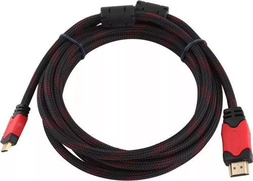 Cable Hdmi 3m Negro/rojo