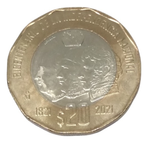 Moneda $20 Bicentenario De La Independencia Envío $46