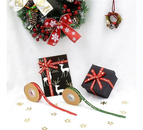 10 Yardas Colgante Casero De La De Navidad De Dorada Rojo