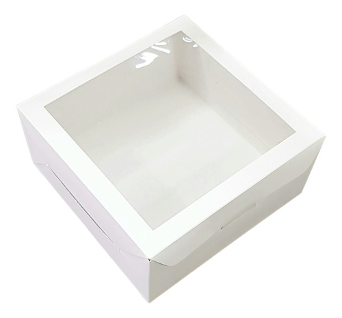 Caja Para Desayuno Blanca C/visor X 100 .u. (22 X 22 X 10) 