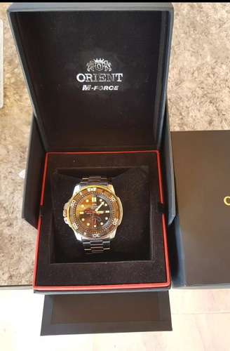 Reloj Orient M Force Beast, 200mt. Automático. Plateado Negro Negro (Usado)