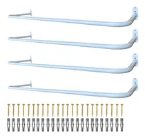 Comprar Kit Quatro Araras Cabideiro Fixa De Parede Residencial Loja