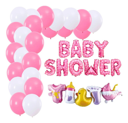 Set Decoración Baby Shower Niña 