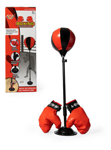 Saco De Boxeo Punching 100cm Con Guantes E Inflador. 