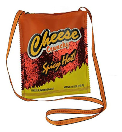 Bolso Bandolera Cheese Crunch En Vinilo