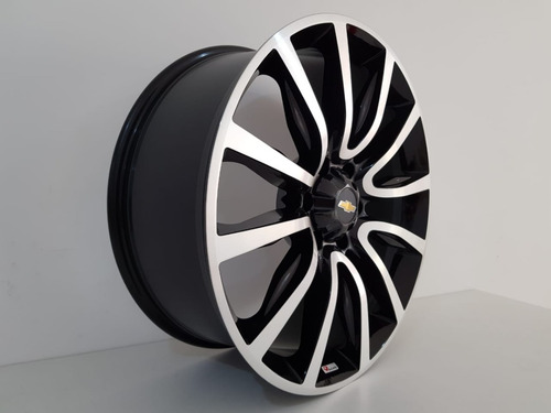 02 Rodas Chevrolet S10 High Country Aro18 6x139(2 Unid)+bico Cor Preto Com Diamantado