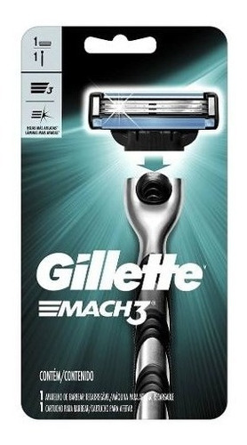 Gillette Mach3 Maquina Negra 3 Hojas