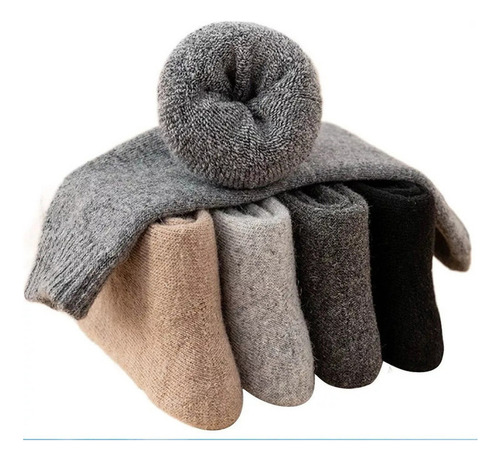 Nuevo Pack De 5 Calcetines De Invierno De Lana Merino