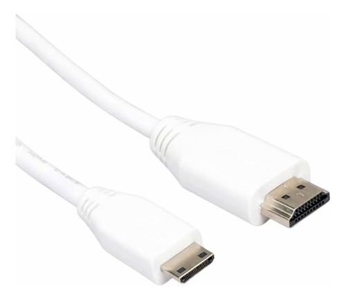 Cable / Convertidor De Mini Hdmi A Hdmi 1 Metro, Blanco