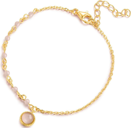 Pulsera  Nty Charm Rainbow Moonstone De  Vermeil De 18k