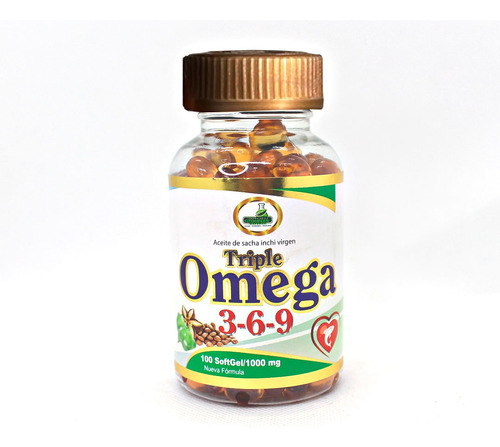 Triple Omega 3 6 9 + Aceite Sacha Inchi 100 Capsulas Blandas