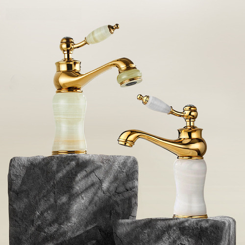 Golden Jane Luxury-white Jade Style - Latão De Estilo Francê