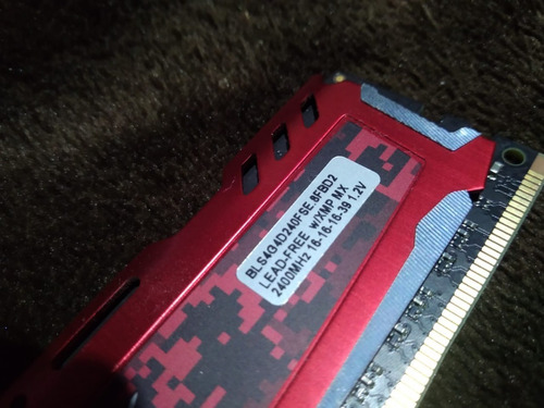 Memória Ram Ballistix Sport Lt 4gb 2400mhz Crucial