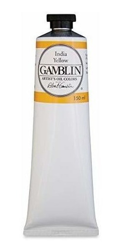 Pintura Al Oleo Color Amarillo Indio De 150ml Gamblin