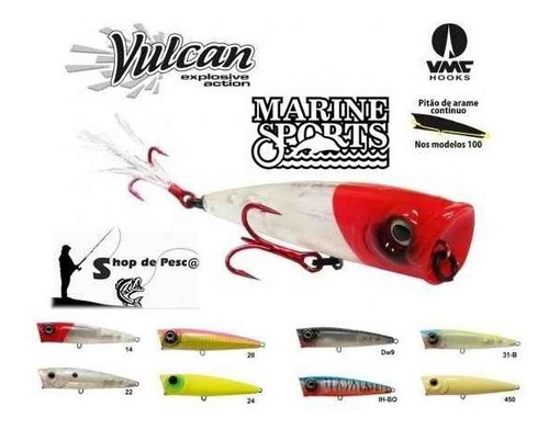 Señuelo Vulcan 100 - Marine Sports - Popper De Superficie