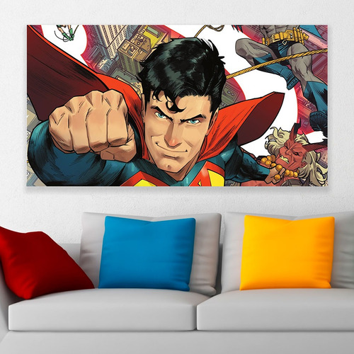Cuadro Decorativo Dc Comics Superman Art 80x50cm