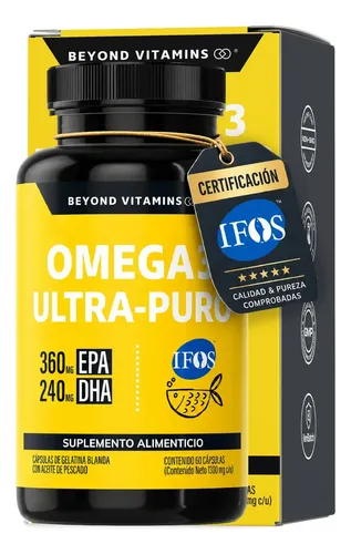 Omega 3 Ultra Premium Certificado IFOS - Aceite de Pescado con 36...