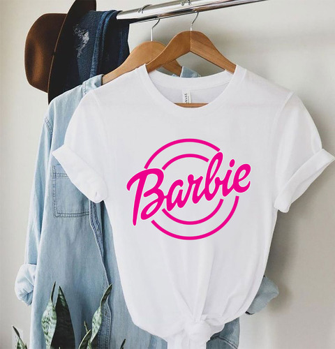 Remera Blanca Spum Modal Personalizadas Barbie Nro 30