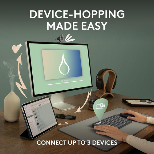 Logitech Pebble Keys 2 K380s Teclado Bt Multi-device Español