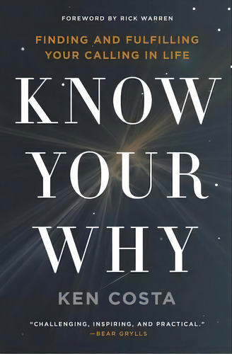 Know Your Why, De Ken Costa. Editorial Thomas Nelson Publishers, Tapa Blanda En Inglés