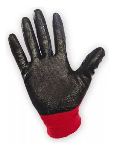 X12 Guantes Trabajo Antideslizantes Nitrilo Max Sensibilidad