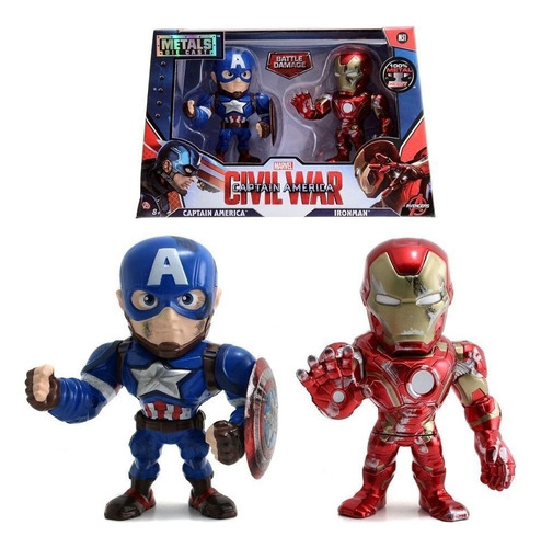 Capitán América Iron Man Civil War Metals Original Colección