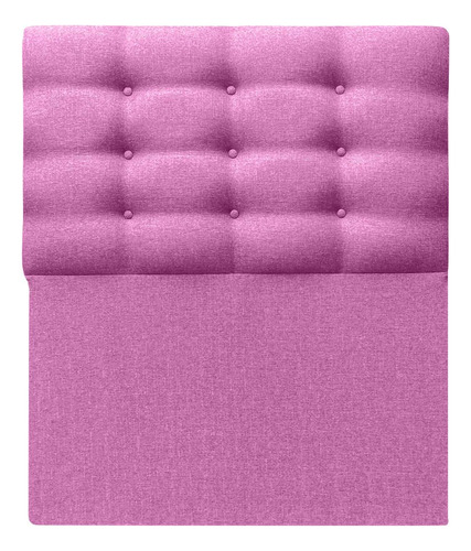 Respaldo Botoné 1,5 Plazas Lino Fucsia