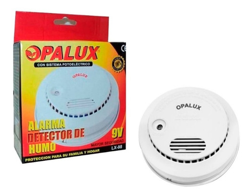 Detector De Humo Con Alarma 9v Opalux Lx-98 + Delivery