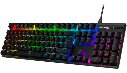 Imagen 4 de 6 de Teclado Mecánico Gamer Hyperx Alloy Origins Sw Red Rgb Sp *