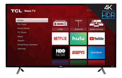 Smart TV Tcl 49s405 Televisão com tela LED 4K de 49 polegadas