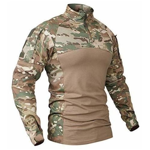 Carwornic Camisa Tctica Militar De Combate  Asalto Talla S