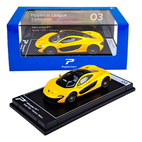 Mclaren P1 Volcano Yellow - Postercars Kintoy 1/64