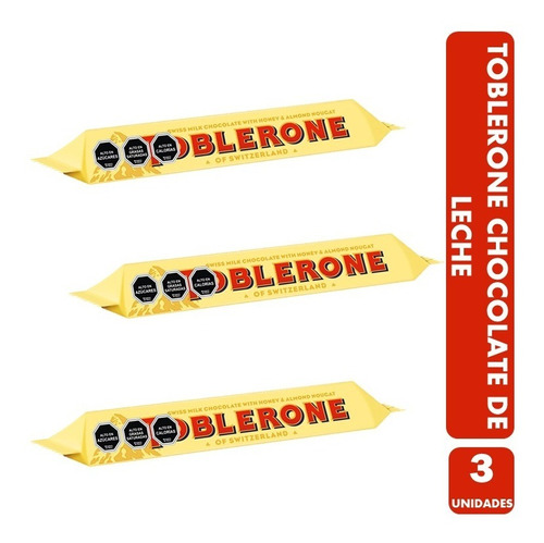 Chocolate Suizo - Toblerone De 50gr (pack Con 3 Unidades)