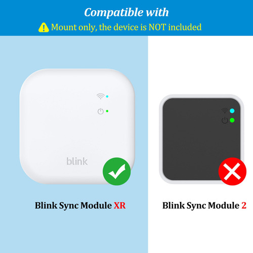 Plusacc Soporte De Pared Para Blink Sync Module Xr Con Cable
