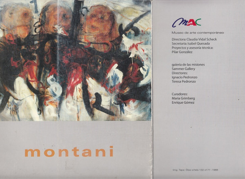 Arte Pinturas 1960-1992 Andres Montani Catalogo 2006 Uruguay