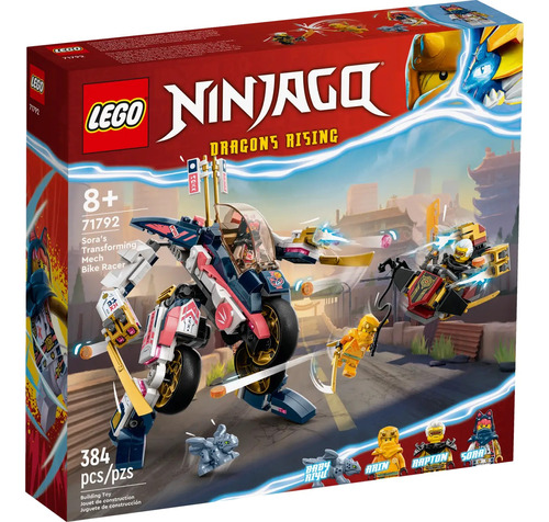 Lego Ninjago 71792 Moto Carreras Transformable (384 Piezas)