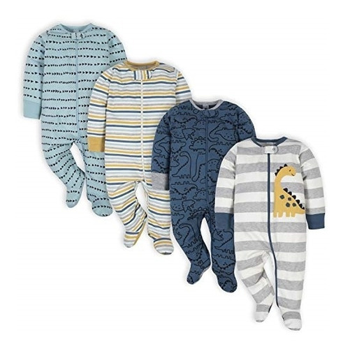 Ropa Para Bebe Paquete De 4 Pijamas Para Dormir Talla 6-9m